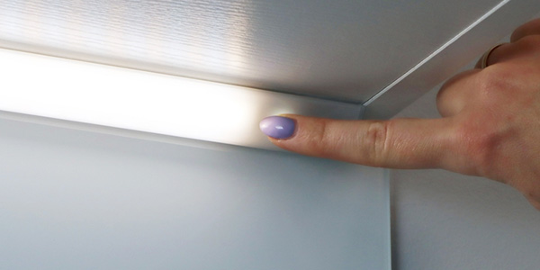 FUTURA BICO LED under cabinet profile with touch sensor